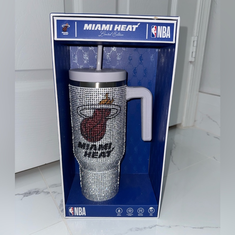 Miami Heat Bling Tumbler Cup!